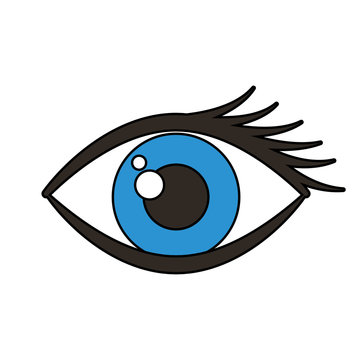 human eye isolated icon vector illustration design
