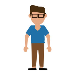 Man avatar cartoon icon vector illustration graphic design