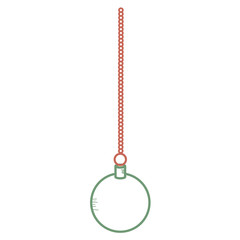 christmas ball hanging icon