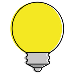 christmas bulb light icon