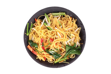 Sacred foods,Fried Chinese noodle with vegetable.