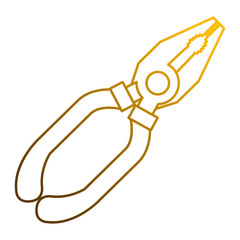 tool pliers repair support icon vector illustration
