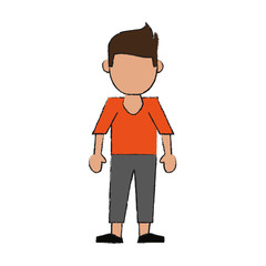 Man avatar cartoon icon vector illustration graphic design