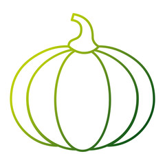 pumpkin vegetable fresh nutrition icon vector illustration