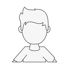 Obraz na płótnie Canvas Man avatar cartoon icon vector illustration graphic design