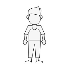 Man avatar cartoon icon vector illustration graphic design