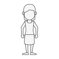 Woman avatar cartoon icon vector illustration graphic design