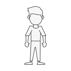 Man avatar cartoon icon vector illustration graphic design