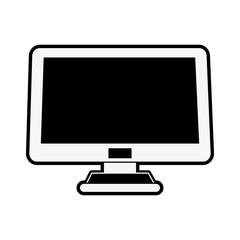 Computer screen technology icon vector illustration graphic design