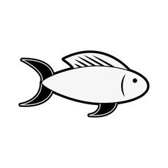 Fish food isolated icon vector illustration graphic design