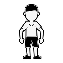 Man avatar cartoon icon vector illustration graphic design