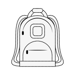 School backpack isolated icon vector illustration graphic design