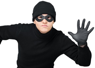 Portrait of a Thief with Mask and Glove
