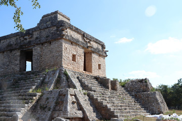 Piramide maya en Yucatan