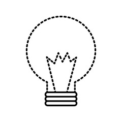 bulb energy power light icon vector illustration