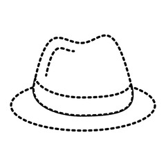 hat fashion accessory elegant icon vector illustration