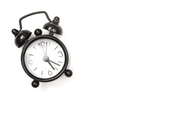 An Isolated Classic Black Alarm Clock