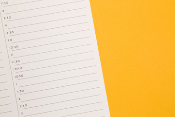 Simple Calendar with Blank Space to Write