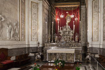 Kathetrale von Palermo silber Altar in Sizilien