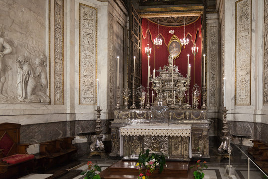 Kathetrale von Palermo silber Altar in Sizilien