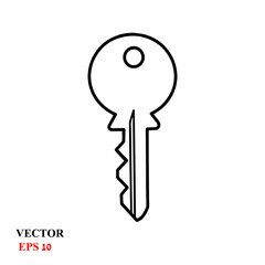 Key icon in line style