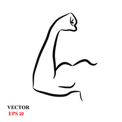 Muscle icon, Vector