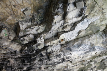 台湾太魯閣渓谷の岩石表面