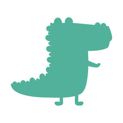 alligator silhouette icon