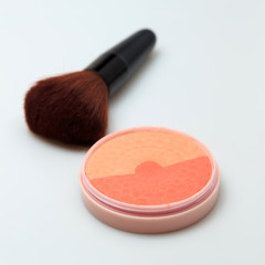Makeup products white background