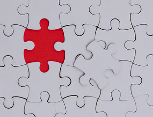 Fototapeta premium There is no one element , blank, puzzle.