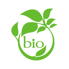 Organic product. Bio ecology. Natural bio product sign.