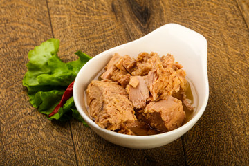 Canned tuna fish