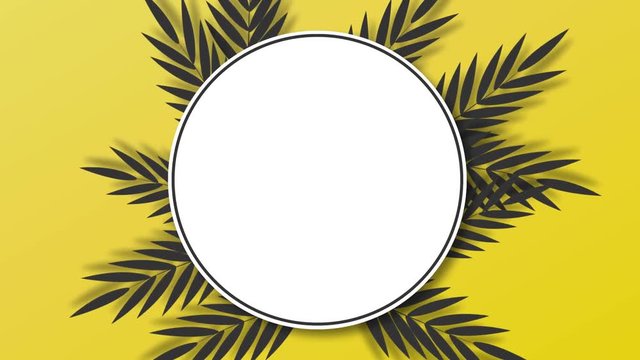  00:04 | 00:20 1&times; Tropical palm leaves animation. Branches and leaves of tropical plants. stock footage. 