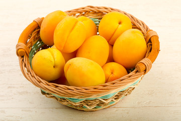 Ripe sweet apricots
