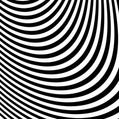 Naklejka premium Abstract Black and White Abstract Lines