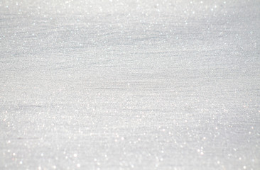 White sparkling snow as background for design