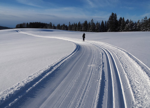 Langlaufloipe im Ammertal