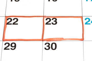 カレンダー　予定