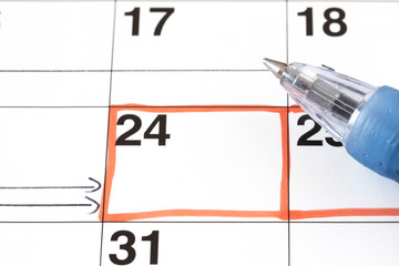 カレンダー　予定