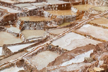Foto op Canvas Traditional way of salt mining © PixieMe