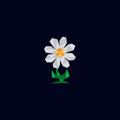 Polygon Daisy Flower