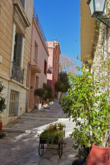 Fototapeta na wymiar View of Plaka area in Athens.