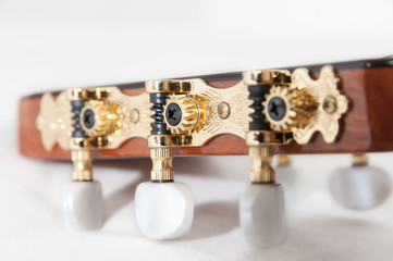 Classical guitar: tuning pegs