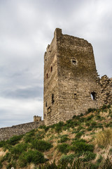 Fototapeta na wymiar Genoese castle Caffa in Feodosia, Crimea