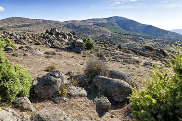 Fototapeta na wymiar Cerro Cebrera en El Barraco. Avila.