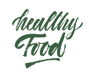 Healthy food lettering