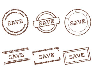 Fototapeta premium Save Stempel