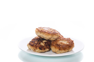 fried meat patties in a plate