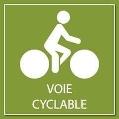 Logo voie cyclable.