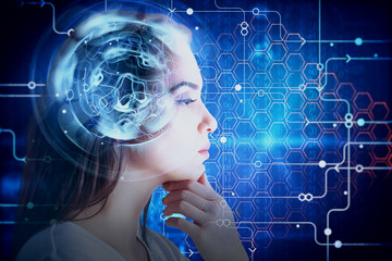 Brainstorm and robotics concept